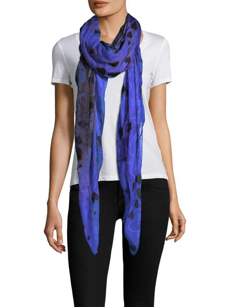 商品Alexander McQueen|Degrade Dagger & Heart Shawl,价格¥1080,第1张图片