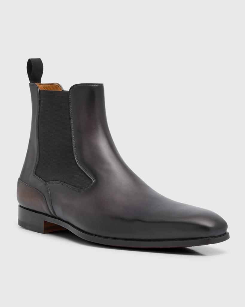 商品Magnanni|Men's Caden Leather Chelsea Boots,价格¥4122,第3张图片详细描述