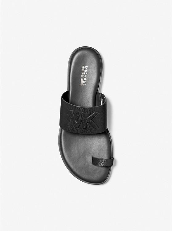Rosa Embossed Faux Leather Slide Sandal商品第3张图片规格展示