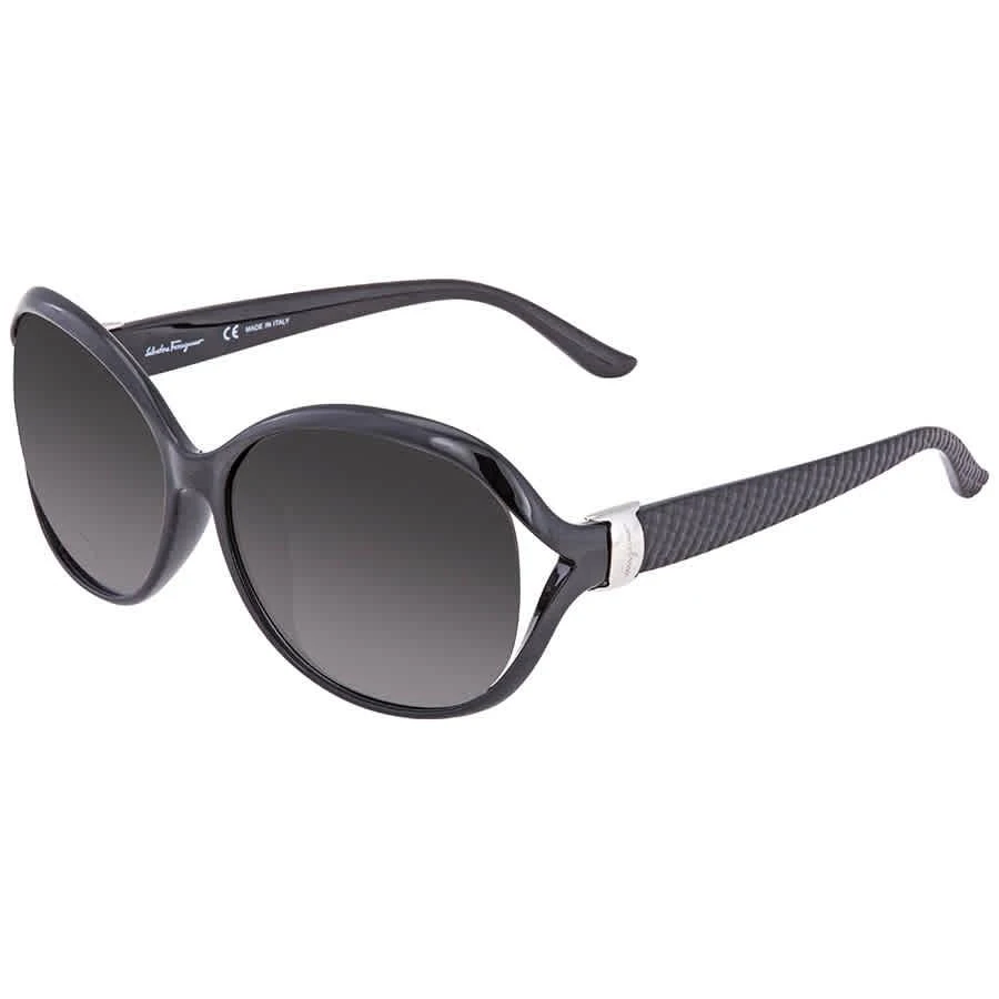 商品Salvatore Ferragamo|Grey Oval Ladies Sunglasses SF770SA 001 61,价格¥435,第2张图片详细描述