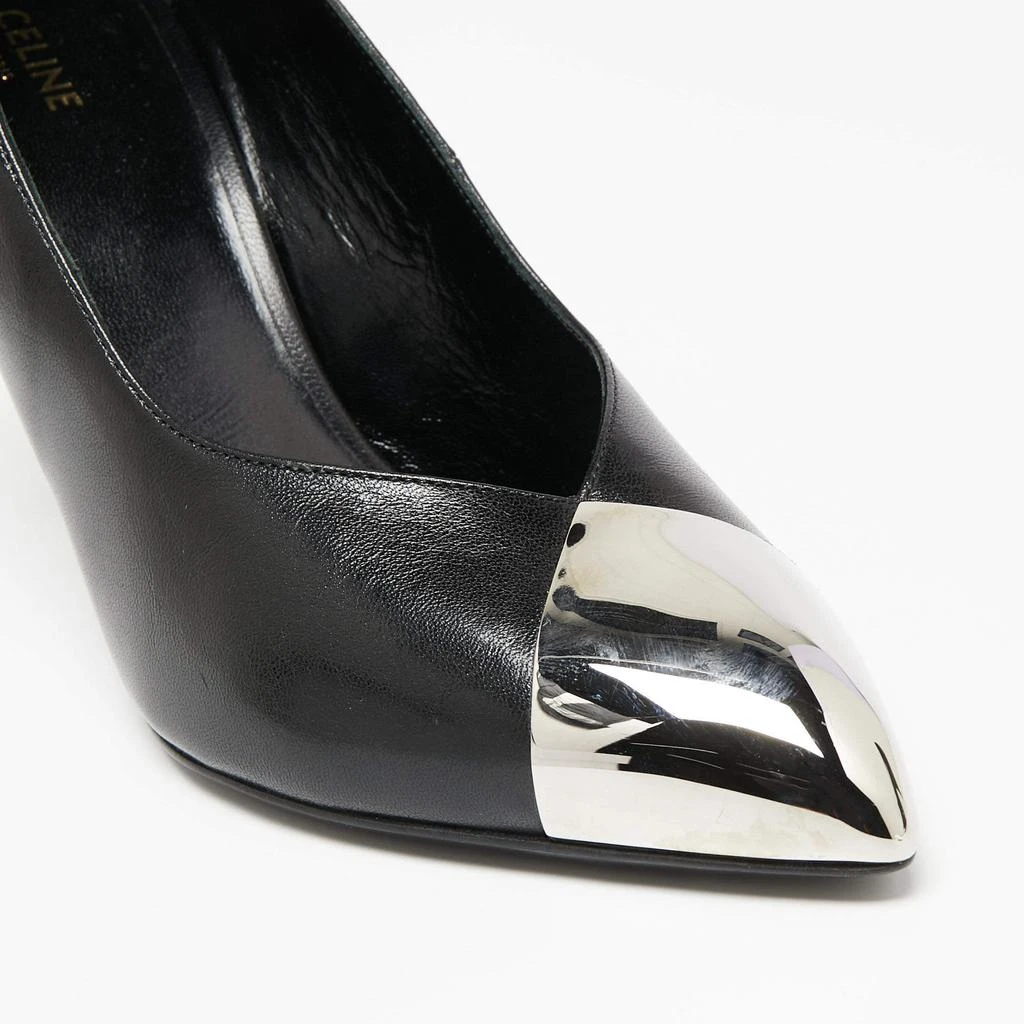Celine Black Leather Pointed Toe Pumps Size 37 商品