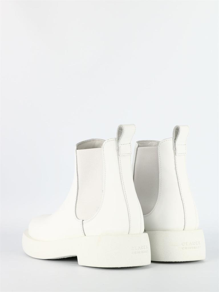 商品Clarks|Mileno Chelsea White Leather,价格¥986,第5张图片详细描述