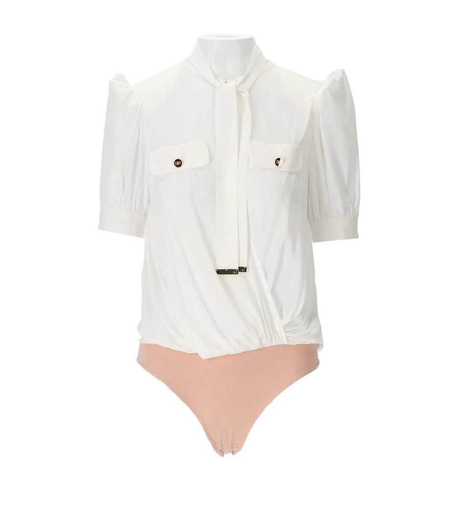 商品ELISABETTA FRANCHI|Ivory Bodysuit Shirt,价格¥3300,第3张图片详细描述