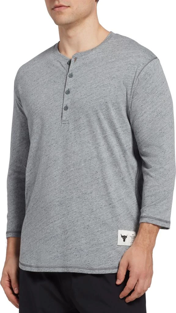 商品Under Armour|Under Armour Men's Project Rock Henley ¾ Sleeve Shirt 运动上衣,价格¥495,第1张图片详细描述