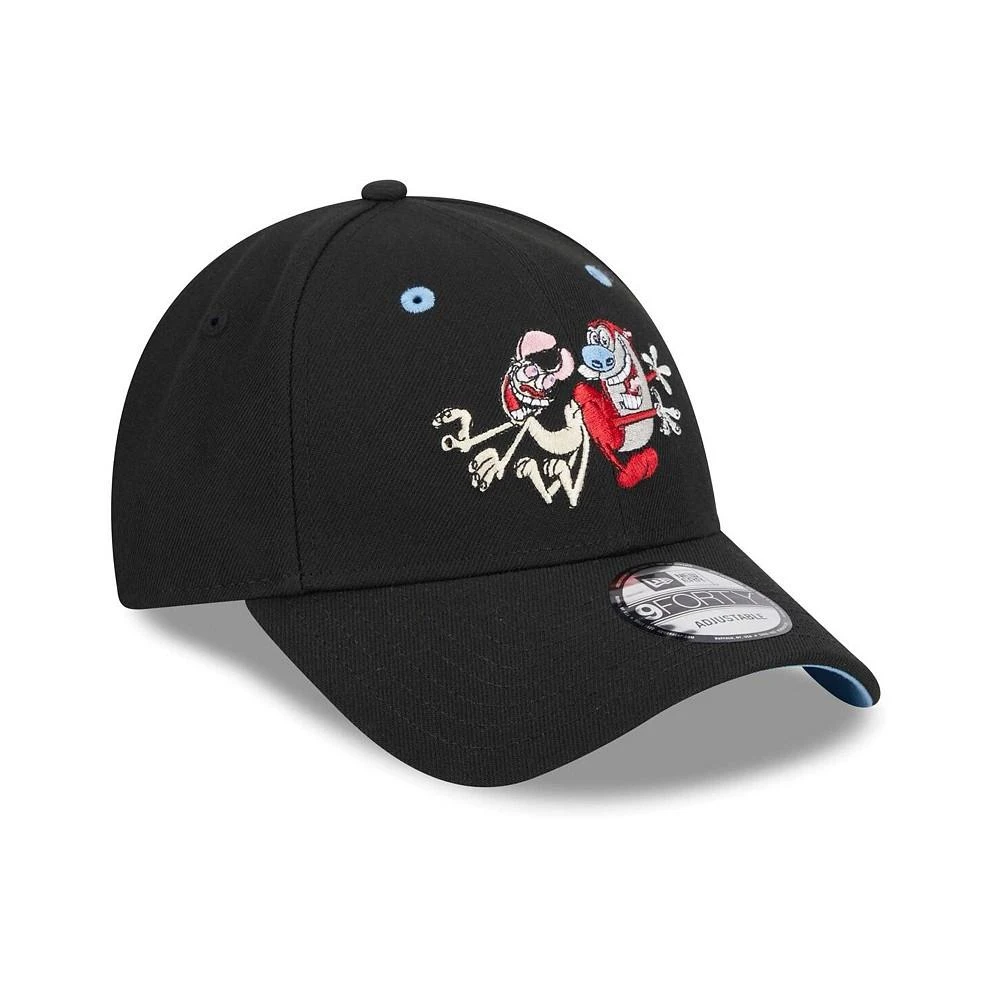 商品New Era|Men's Black The Ren & Stimpy Show 9FORTY Adjustable Hat,价格¥210,第3张图片详细描述