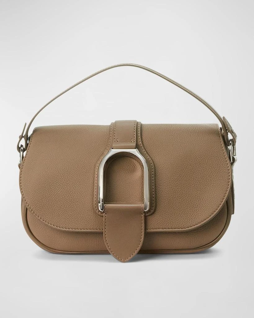 商品Ralph Lauren|Welington Flap Leather Shoulder Bag,价格¥18780,第1张图片