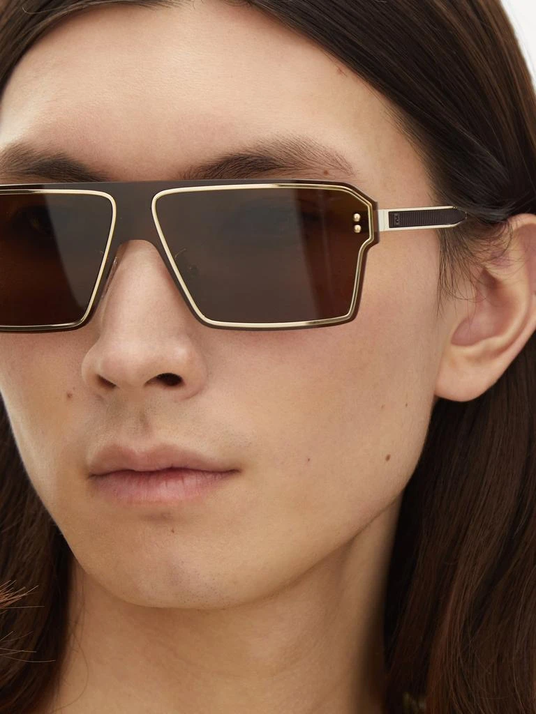 商品Fendi|Square metal sunglasses,价格¥4489,第3张图片详细描述