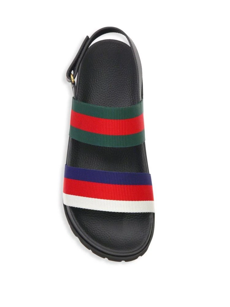 商品Gucci|Rimini Leather Double Strap Sandals,价格¥3712,第4张图片详细描述