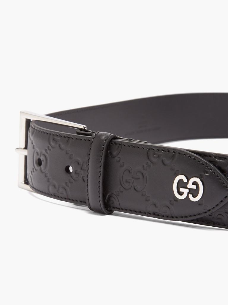 商品Gucci|GG-debossed leather belt,价格¥2574,第7张图片详细描述