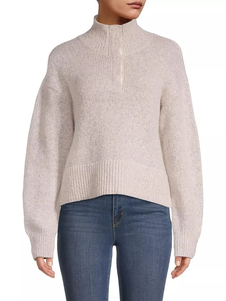 商品525 America|Boxy Snap-Front Turtleneck Sweater,价格¥582,第3张图片详细描述