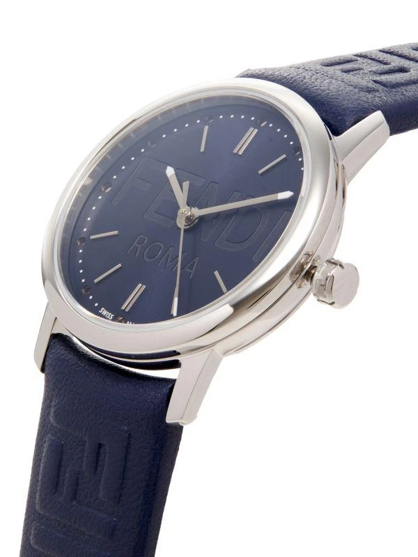 商品Fendi|Forever Stainless Steel Case & Leather Strap Watch/29MM,价格¥4352,第3张图片详细描述
