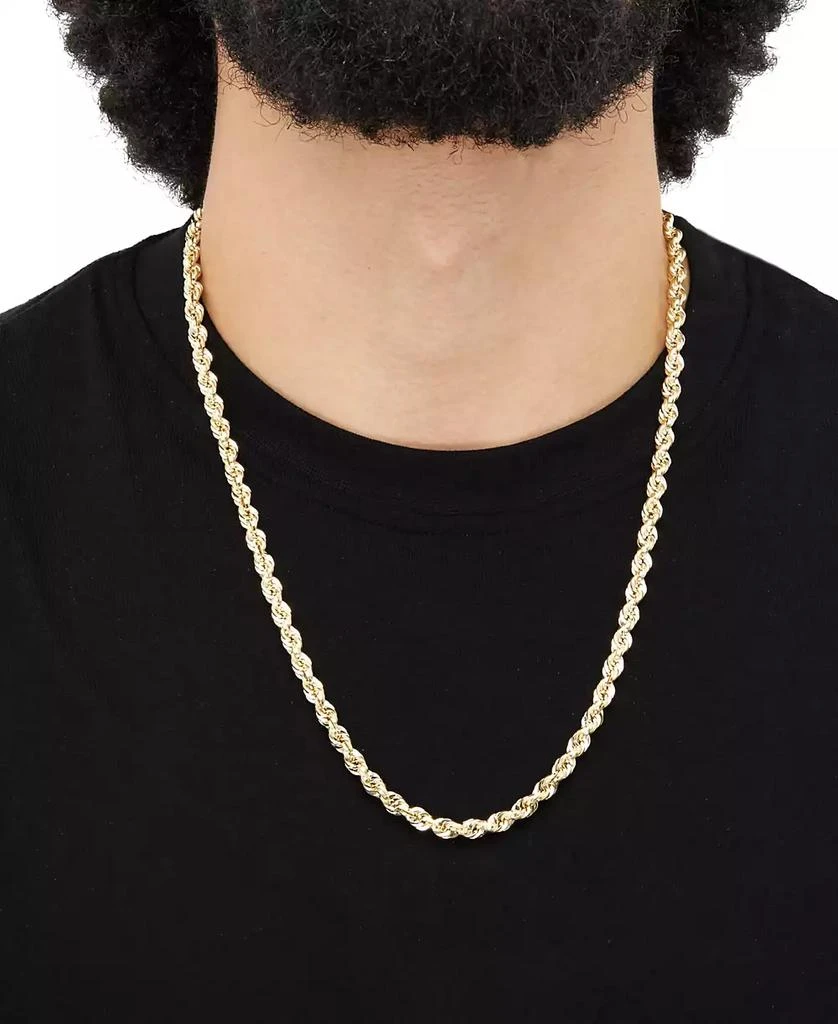 商品Macy's|Glitter Rope Link 24" Chain Necklace in 14k Gold,价格¥15893,第3张图片详细描述