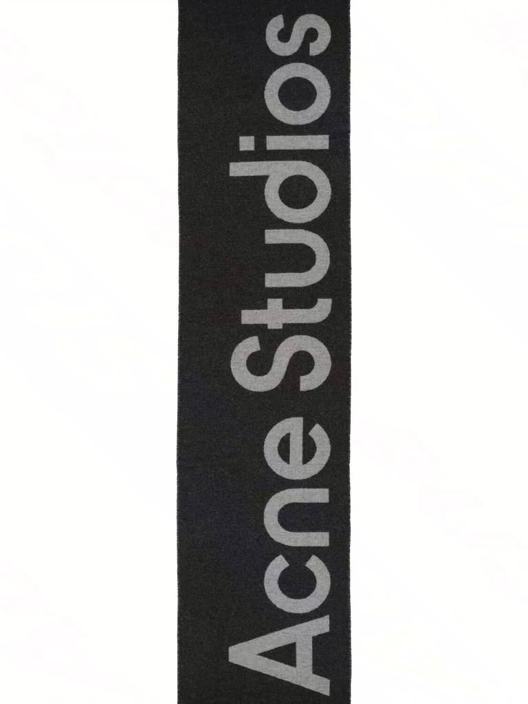 商品Acne Studios|Toronty Contrast Logo Wool Blend Scarf,价格¥2103,第2张图片详细描述