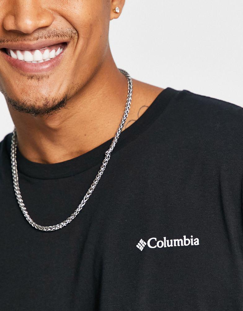 商品Columbia|Columbia Tillamook back print t-shirt in black Exclusive at ASOS,价格¥182,第4张图片详细描述