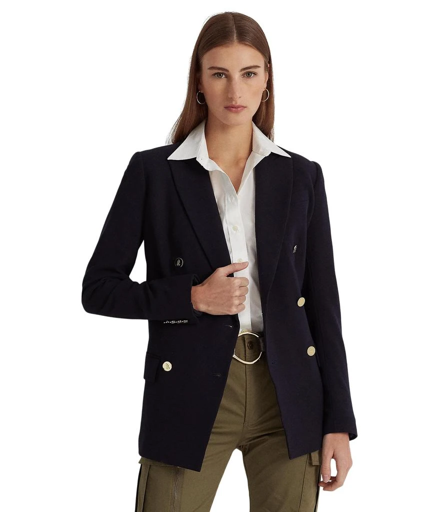 商品Ralph Lauren|Double-Breasted Wool Crepe Blazer,价格¥1548,第1张图片