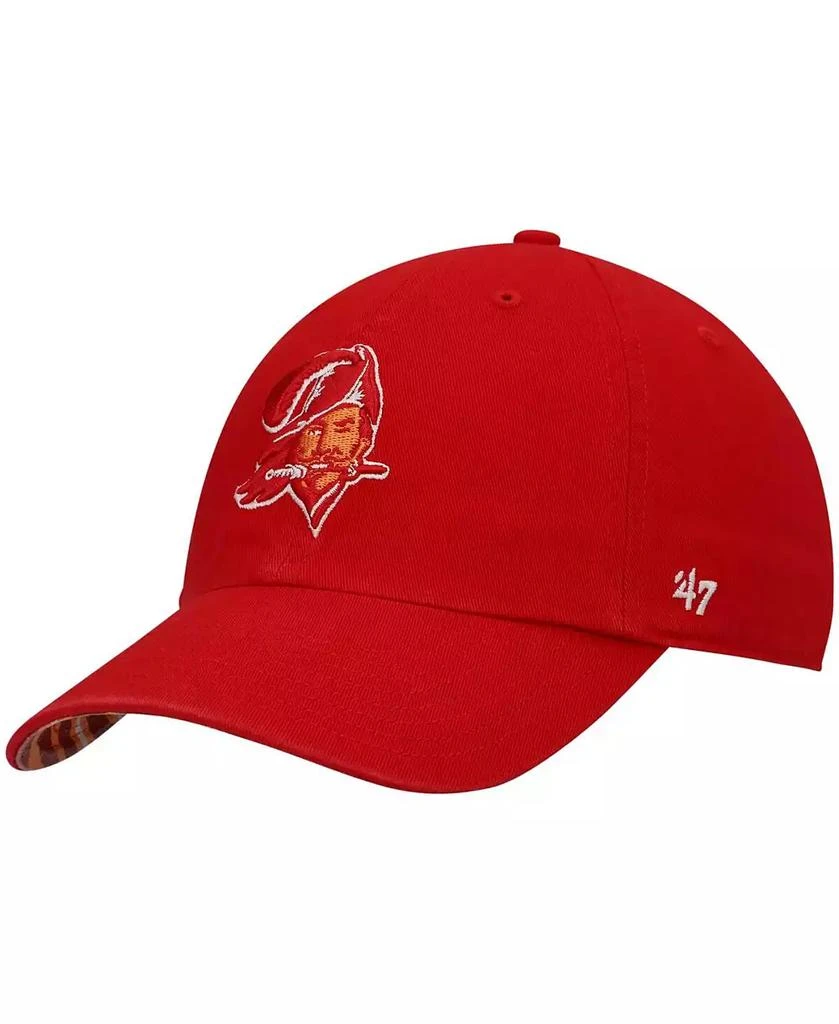 商品47 Brand|Men's x Zubaz Red Tampa Bay Buccaneers Undervisor Clean Up Adjustable Hat,价格¥225,第2张图片详细描述