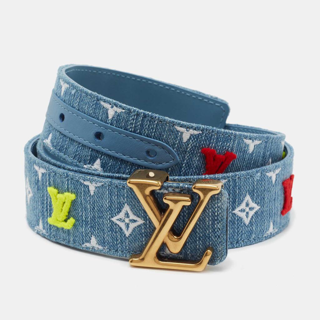 Louis Vuitton Multicolor Monogram Denim New Wave Buckle Belt 85 CM商品第1张图片规格展示