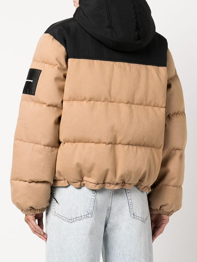 ALEXANDER WANG COLORBLOCK HOODED PUFFER JACKET商品第2张图片规格展示