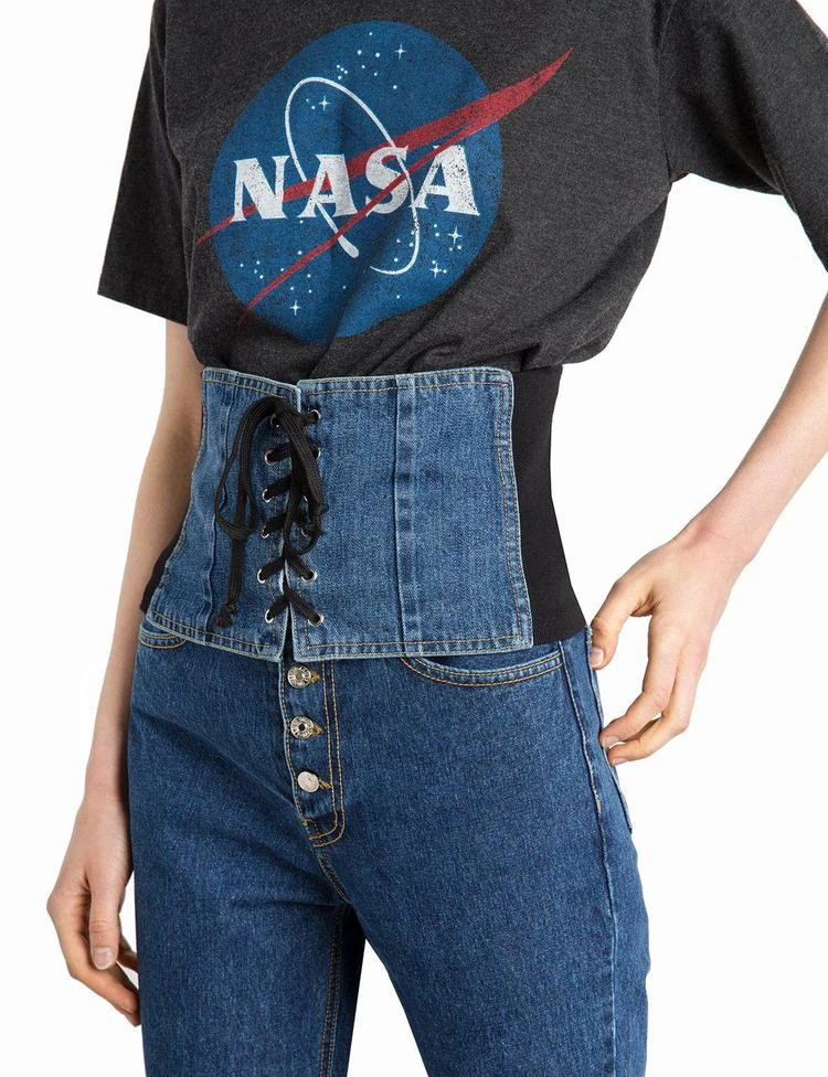 商品Pixie Market|Denim Lace up Corset,价格¥228,第3张图片详细描述