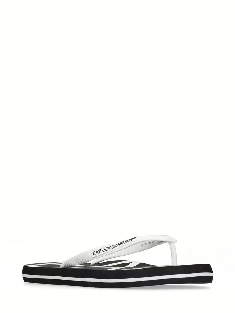 商品Emporio Armani|Logo Rubber Flip Flops,价格¥204,第2张图片详细描述