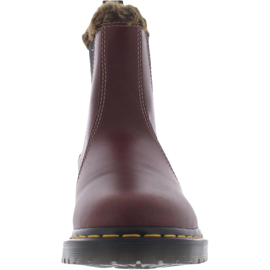 商品Dr. Martens|Dr. Martens Womens Leonore Leather Faux Fur Lined Chelsea Boots,价格¥811,第4张图片详细描述