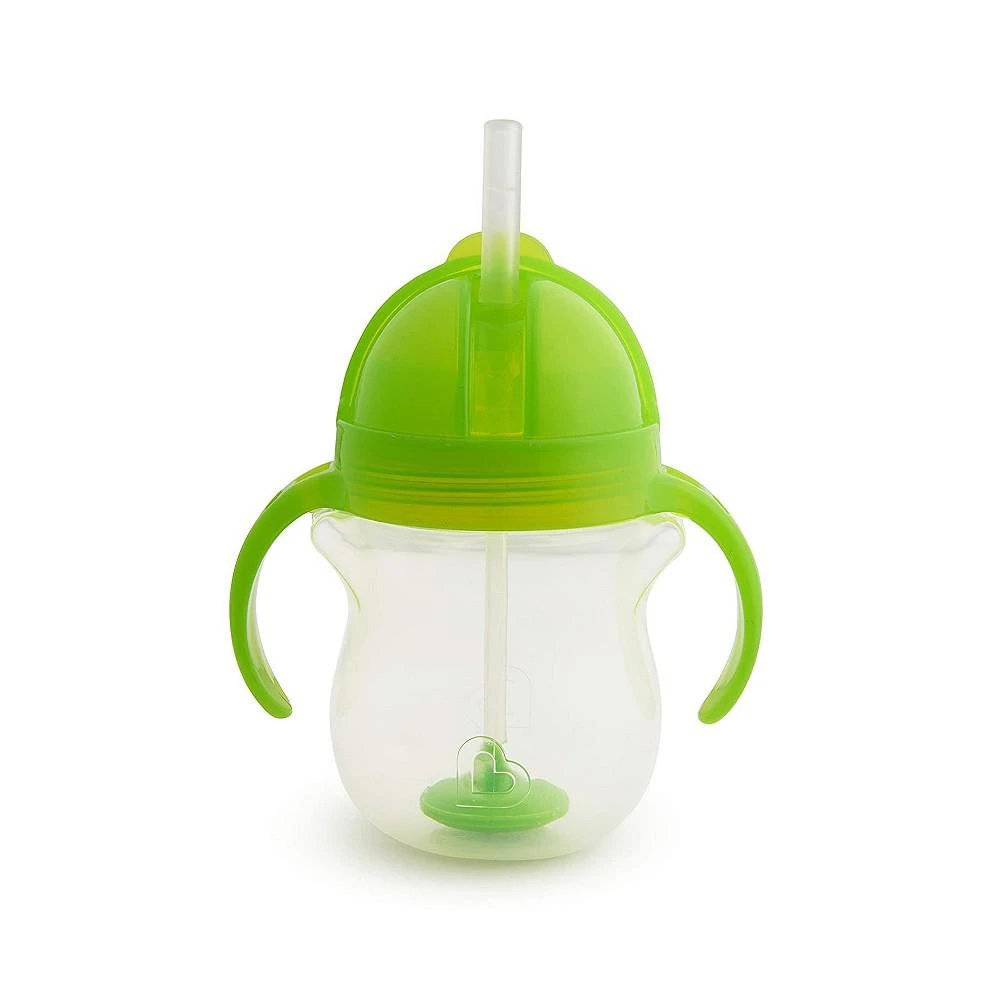 商品Munchkin|Any Angle Click Lock Weighted Straw Trainer Cup, Green, 7oz,价格¥112,第1张图片
