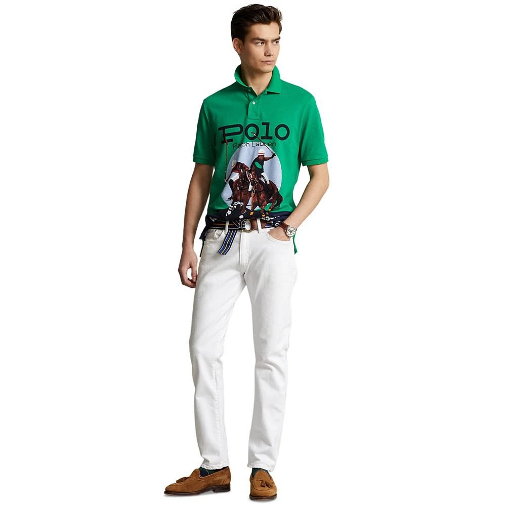 商品Ralph Lauren|Men's Classic-Fit Mesh Graphic Polo Shirt,价格¥749,第4张图片详细描述