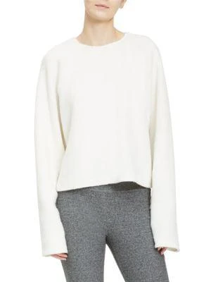 商品Theory|Virgin Wool-Blend Cropped Sweater,价格¥662,第1张图片