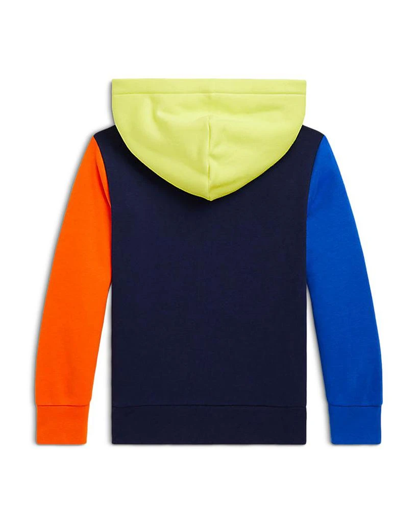 商品Ralph Lauren|Boys' Polo Bear Color Blocked Fleece Hoodie - Little Kid, Big Kid,价格¥316,第2张图片详细描述