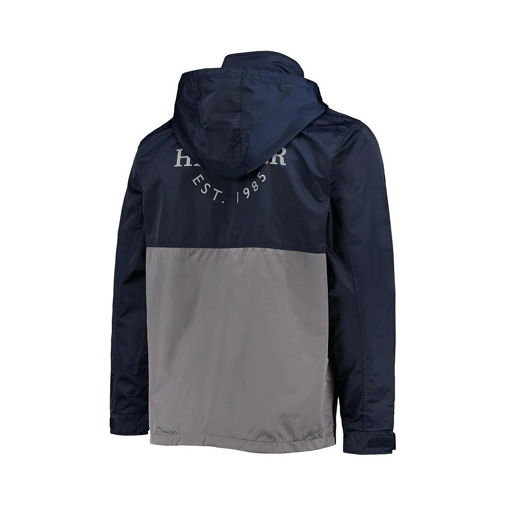 商品Tommy Hilfiger|Men's College Navy, Gray Seattle Seahawks Anorak Hoodie Quarter-Zip Jacket,价格¥1047,第3张图片详细描述