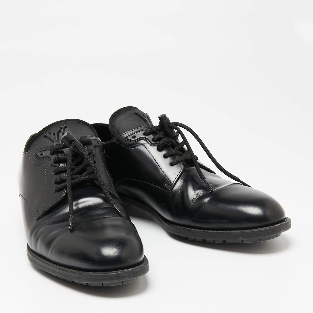 商品[二手商品] Louis Vuitton|Louis Vuitton Black Leather Lace-Up Derby Size 42,价格¥2375,第6张图片详细描述