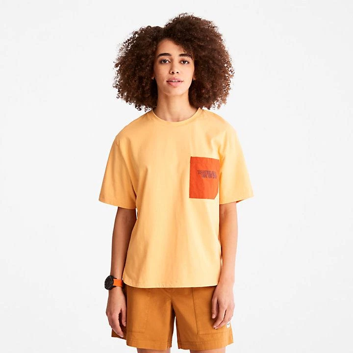 商品Timberland|TimberCHILL™ Pocket T-Shirt for Women in Orange,价格¥186,第1张图片
