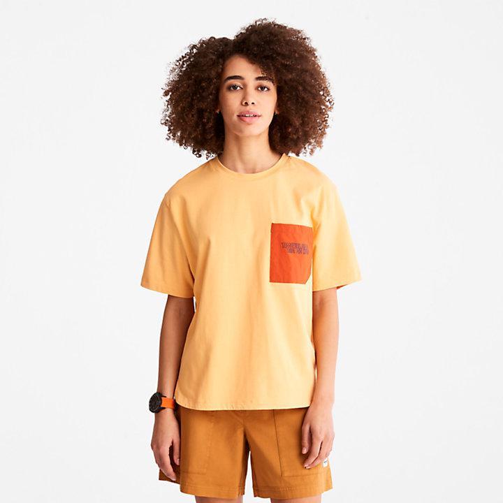 商品Timberland|TimberCHILL™ Pocket T-Shirt for Women in Orange,价格¥185,第1张图片