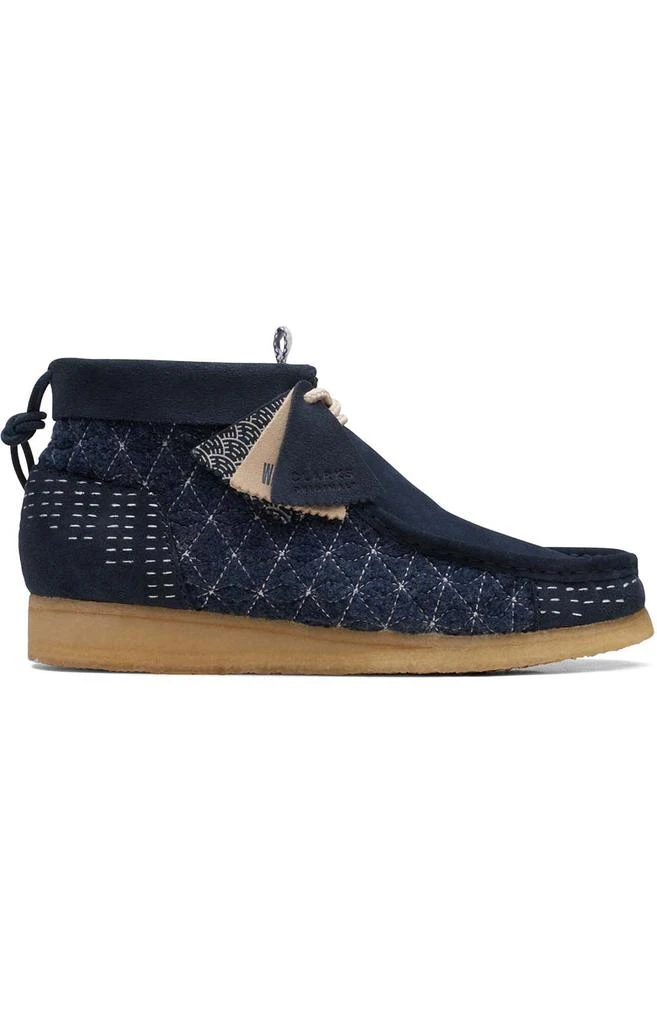 商品Clarks|(26169152) Wallabee Boots - Navy Sashiko,价格¥1105,第1张图片