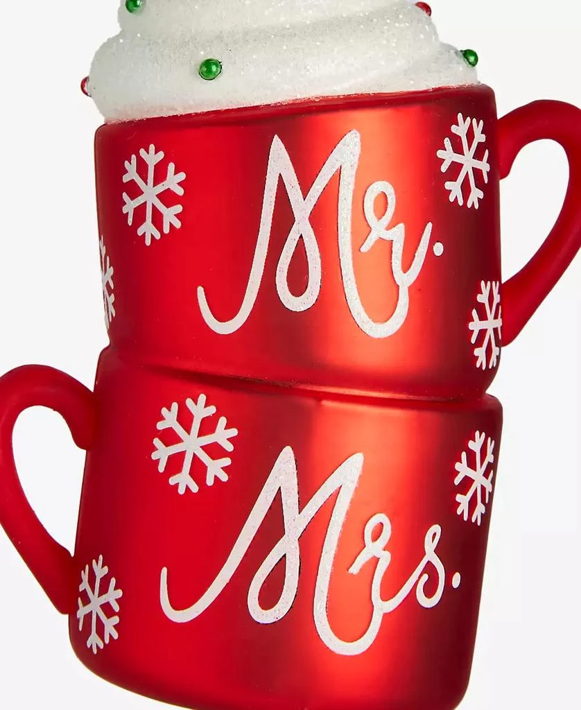 商品Holiday Lane|Our First Mr. & Mrs. Double Hot Chocolate Cups Ornament, Macy's Exclusive,价格¥103,第3张图片详细描述