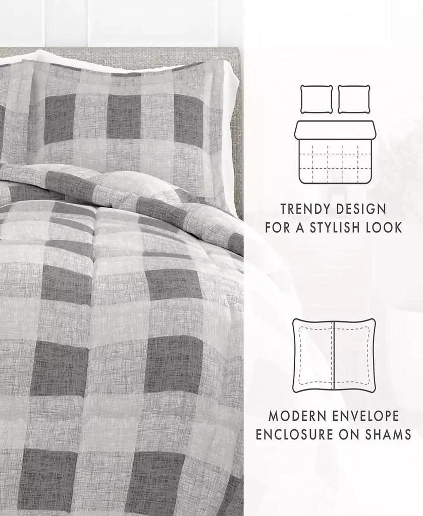 Ultra Soft Gingham 3-Pc. Comforter Set 商品