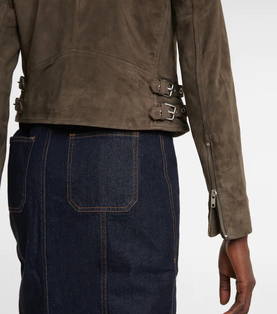 商品Ralph Lauren|绒面革机车夹克,价格¥6346,第7张图片详细描述