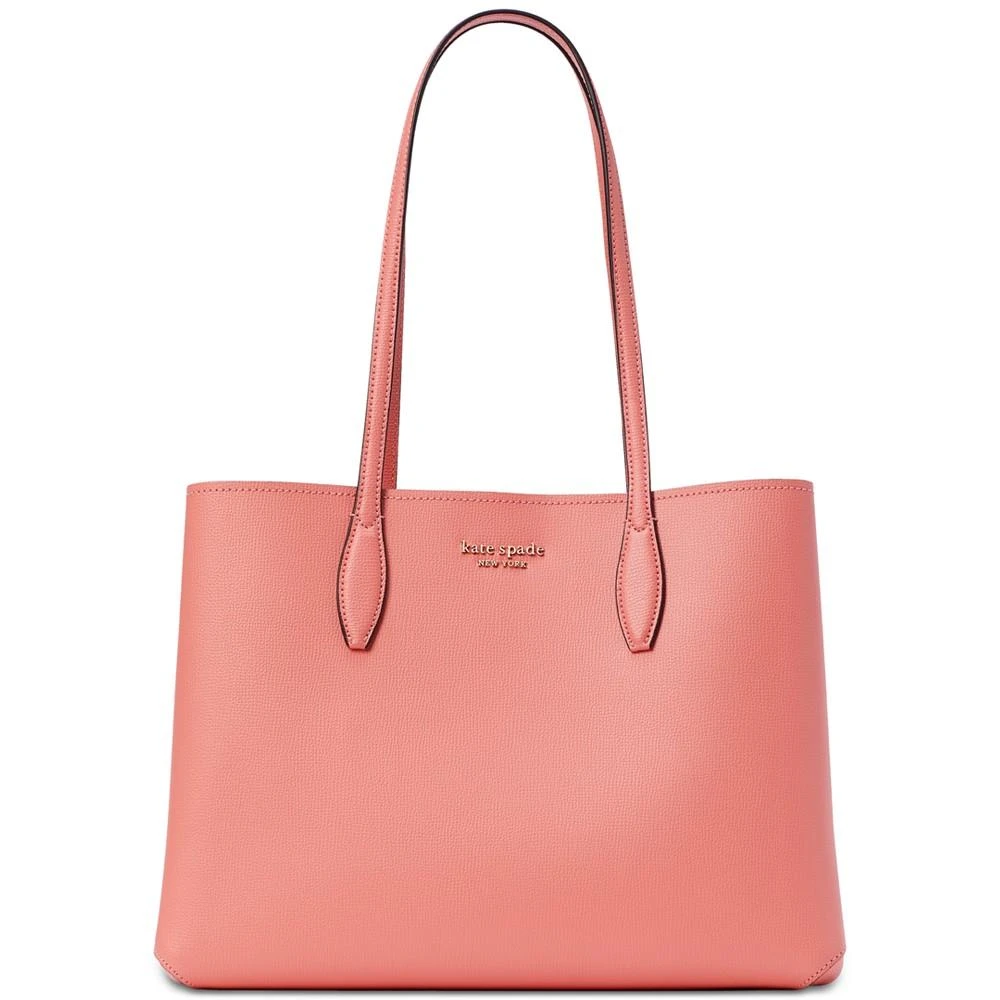 商品Kate Spade|All Day Grapefruit Pop Printed Cross-grain Leather Tote,价格¥1118,第1张图片