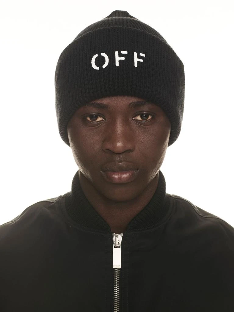 商品Off-White|OFF-WHITE MEN OFF STAMP LOOSE KNIT BEANIE,价格¥1241,第1张图片