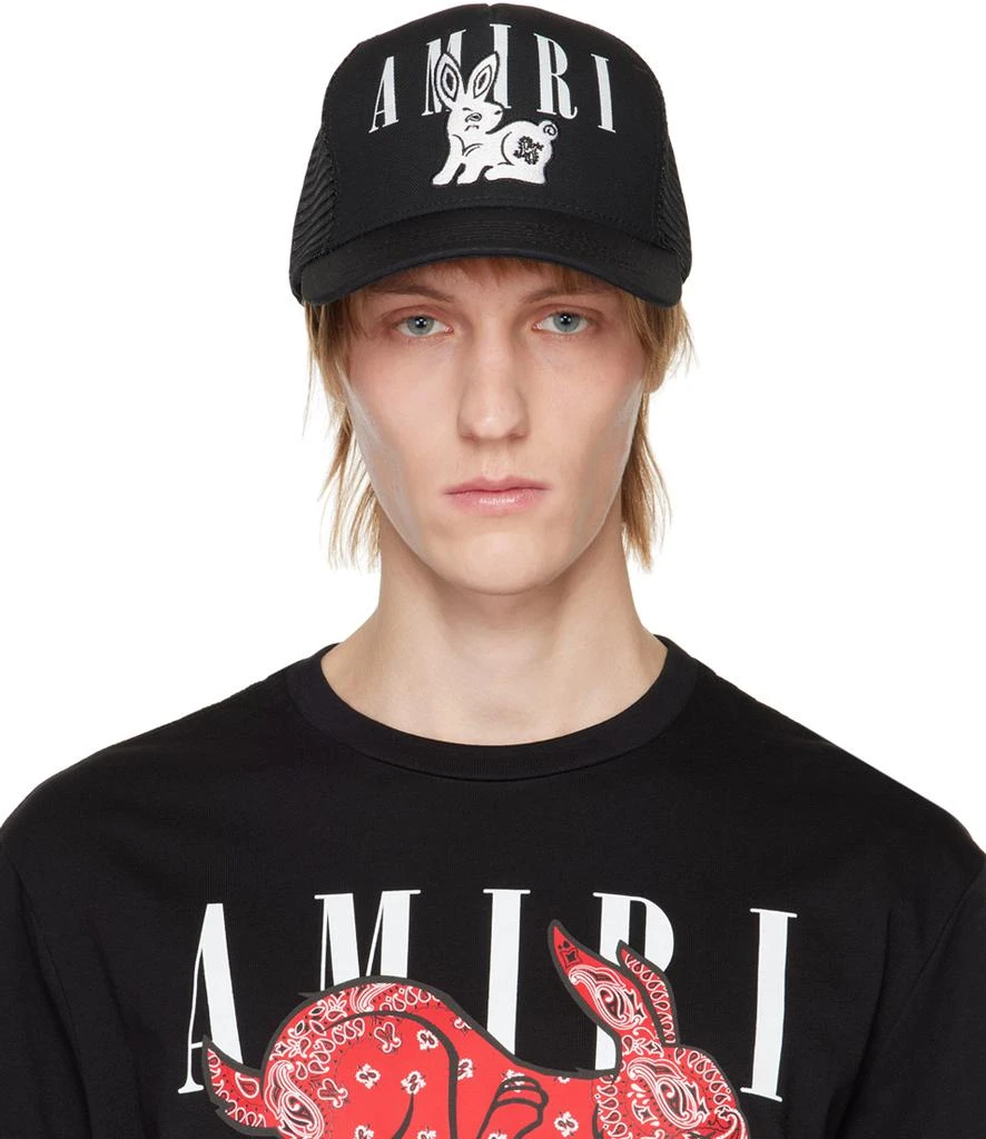 商品AMIRI|Black Bandana Rabbit Trucker Cap,价格¥2891,第1张图片