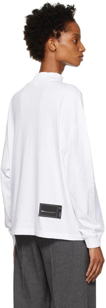 商品We11done|White High Neck Long Sleeve T-Shirt,价格¥677,第3张图片详细描述