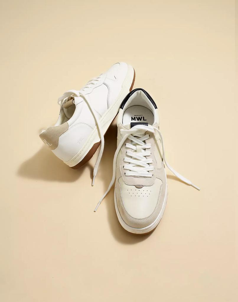 商品Madewell|Court Sneakers in Colorblock Leather and Suede,价格¥804,第7张图片详细描述