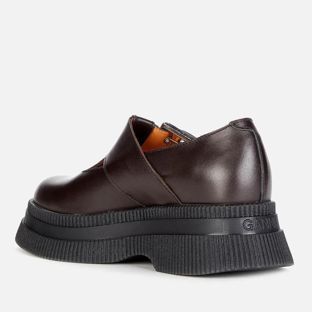 商品Ganni|Ganni Women's Leather Mary Jane Creepers,价格¥1665,第2张图片详细描述