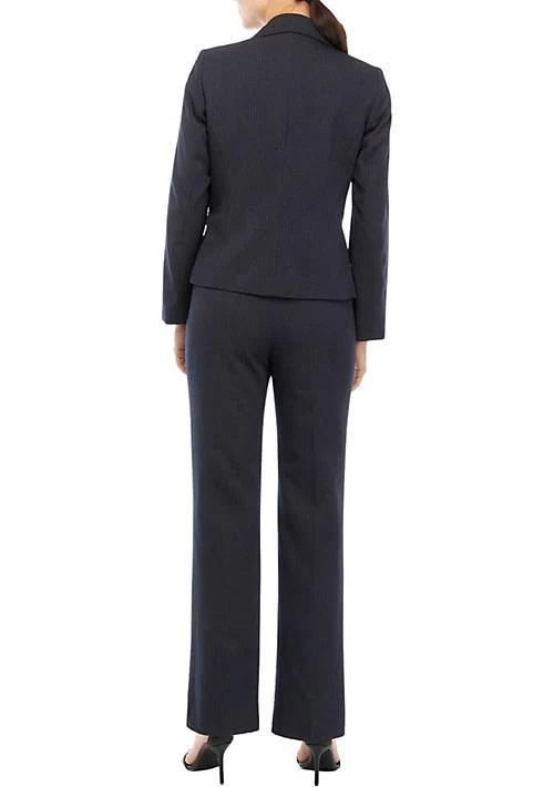 Suit Women%E2%80%99s Petite Tonal Pinstripe Two Button Jacket And Kate Pant Set 商品