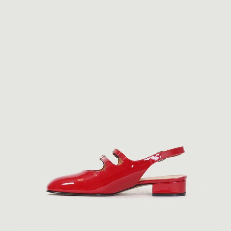 商品Carel|Peach Double Strap Derbies Red CAREL,价格¥3165,第2张图片详细描述