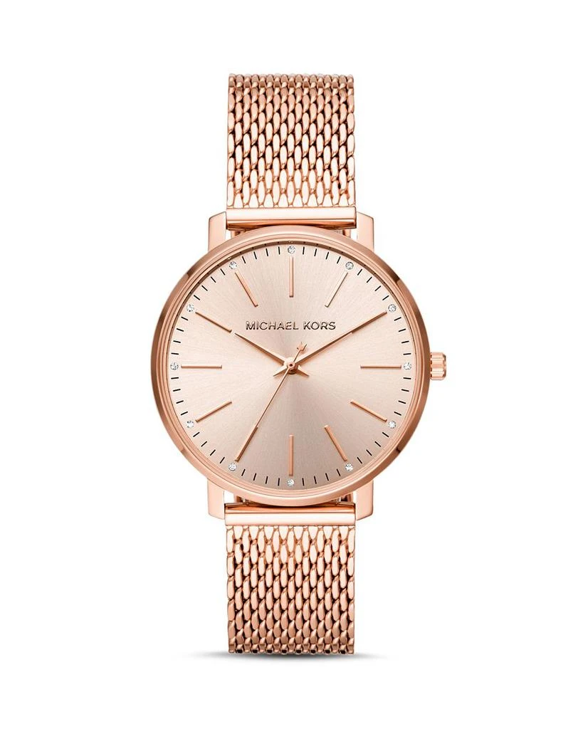 商品Michael Kors|Pyper Monochrome Mesh Bracelet Watch, 38mm,价格¥1502,第1张图片