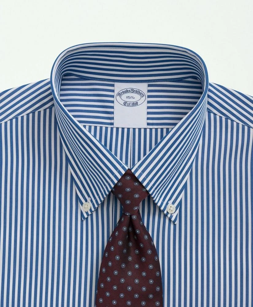 商品Brooks Brothers|Supima® Cotton Poplin Polo Button-Down Collar, Striped Dress Shirt,价格¥947,第2张图片详细描述