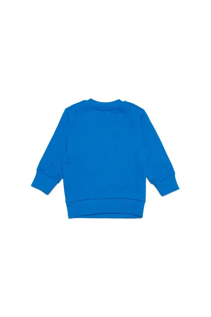 商品Diesel|Sannyb Sweat-shirt  Blue Crew-neck Cotton Sweatshirt With Logo In wave Version,价格¥530,第2张图片详细描述