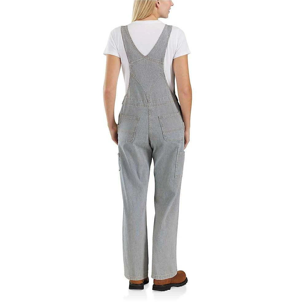 商品Carhartt|Carhartt Women's Rugged Flex Relaxed Fit Denim Railroad Stripe Bib Overall,价格¥659,第2张图片详细描述