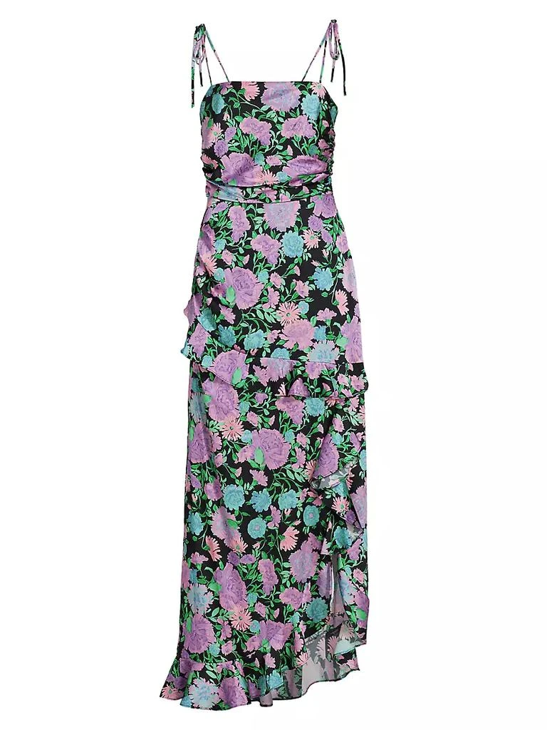 商品Wayf|Wayf Asymmetric Floral Midi-Dress,价格¥410,第1张图片